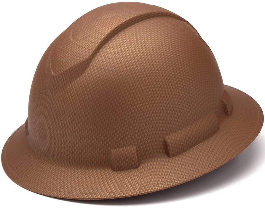 Amazon.com: Pyramex Ridgeline Full Brim Hard Hat 4 Point